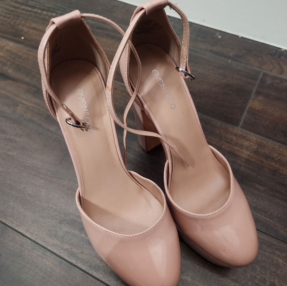 Cream pink heels